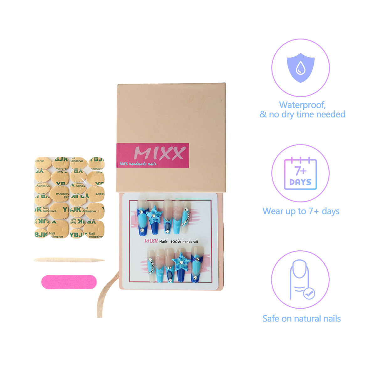 Azure Bloom - Mixxnails